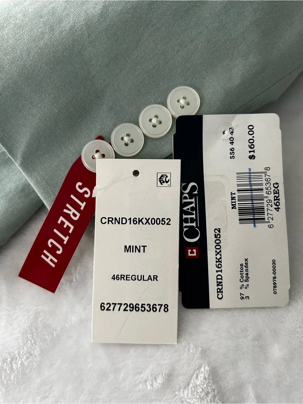 Chaps tailored single